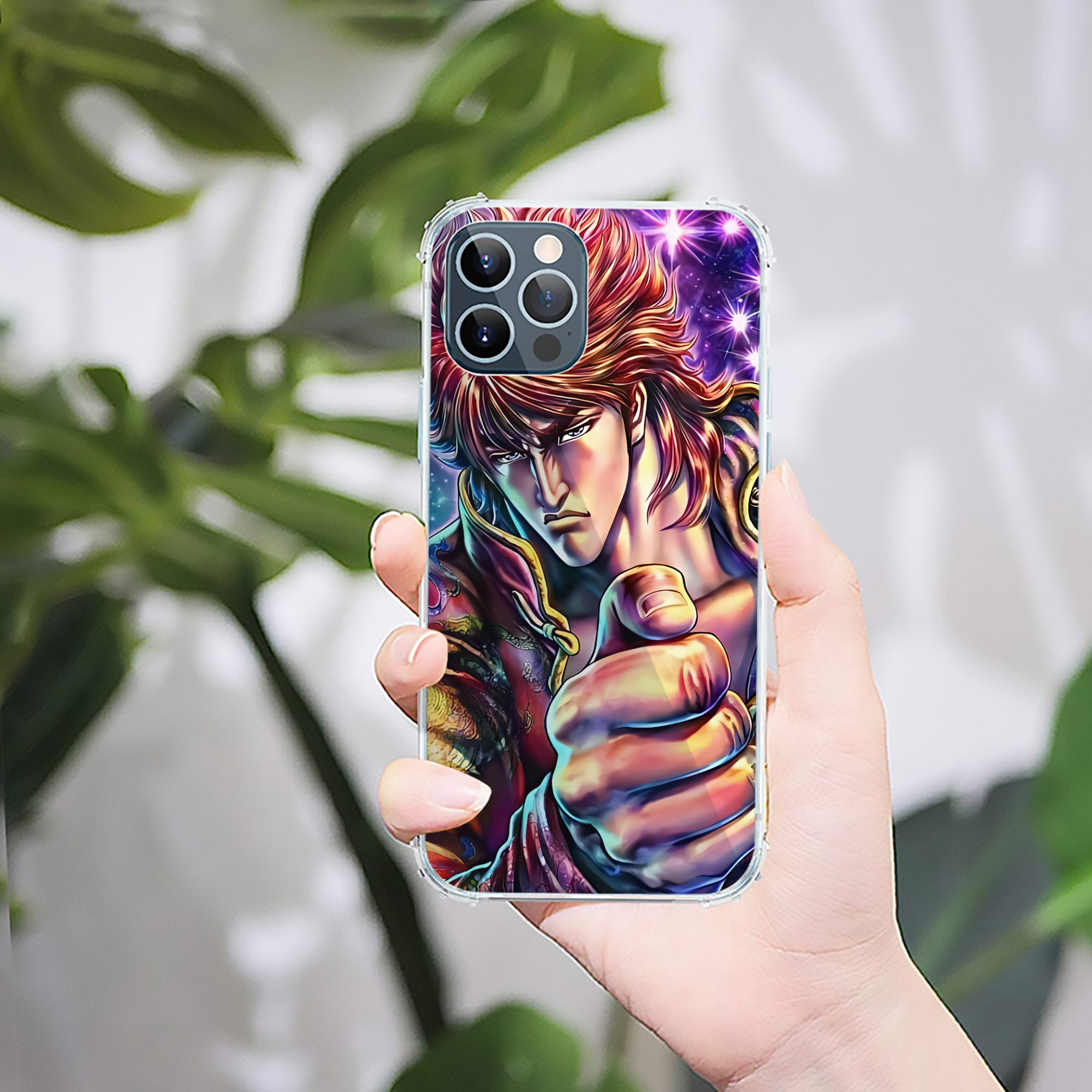 （画像用） 北斗の拳 Fist of the North Star 【iPhone 12シリーズ対応】透明スマホケース（クリアソフトケース）